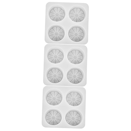 IWOWHERO 3st Quad-zitronenform Große Seifenform Kerzenformen Für Die Kerzenherstellung Hausform Kerzengläser Wachsformen Für Die Kerzenherstellung Säulenseifenformen Schmilzt Weiß Kieselgel von IWOWHERO