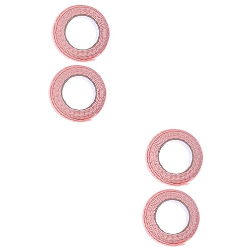 IWOWHERO 4 Stück Scrapbooking-handwerk Spitzenbesatzband Spitzenband Aus Baumwolle Selbstklebendes Spitzenband Diy-handwerk Blumen-washi-tape Klebeband Selbstklebend Spitze Washi Tape Rosa von IWOWHERO