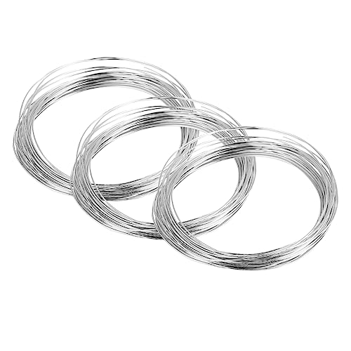 IWOWHERO 5 Rolle DIY Draht Basteln 20-Gauge-draht Für Die Schmuckherstellung Schmuckdraht Aluminiumdraht Selber Machen Ringdraht Kordel Zur Schmuckherstellung Schmuck Draht Silver von IWOWHERO