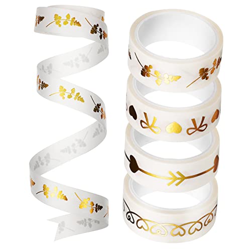 IWOWHERO 5 Rollen Klebeband Herz-washi-papierband Aufkleber Scrapbooking Kunst- Und Bastelset Retro-dekor Klebebänder Alte Aufkleber Taping-werkzeuge Washi Tape Zum Aufzeichnen Wickelband von IWOWHERO