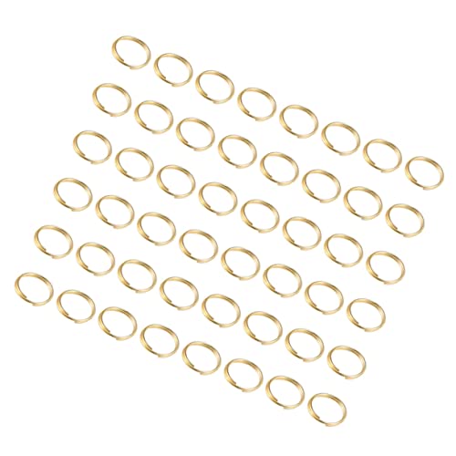 IWOWHERO 500 Stück Öffnungsringe selbstgemachte Ringe offener Verbindungskreis Schmuck Biegeringe klappcreolen DIY Schmuckzubehör Zubehör zur Schmuckherstellung Schmuckzubehör Ringe Golden von IWOWHERO