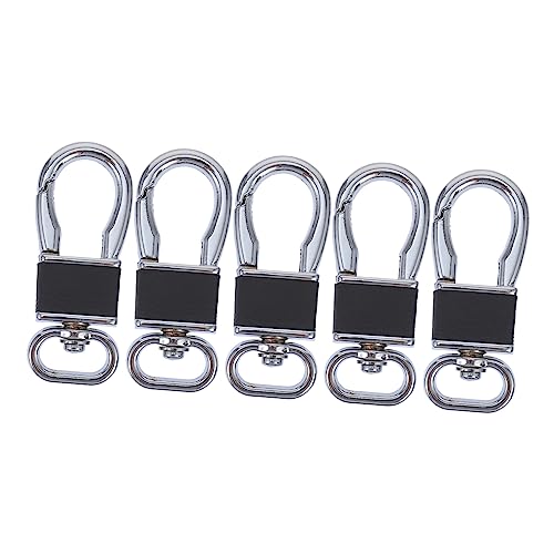 IWOWHERO 5St Lanyard-Drehverschluss Taschenkarabinerhaken Karabinerhaken selber machen geldschrank handtaschen zubehör Karabinerhaken aus Metall Krallenverschluss selber machen Silver von IWOWHERO