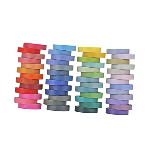 IWOWHERO 60 Rollen Klebeband Retro-dekor Fotoalbumband Dekorative Bänder Handkontenbänder Planer Washi Tape Fotoaufkleberpapier Bastelband Gummiertes Papierband Colorful Japanisches Papier von IWOWHERO