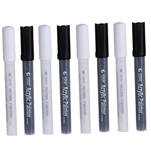 IWOWHERO 8st Aquarells Tift Marker Kunstmarker Textmarker Markierungsstifte Farbmarker Stift Marker Zum Färben Von Wasser Farbige Stifte Acrylstift Acrylmarker Stifte Plastik von IWOWHERO