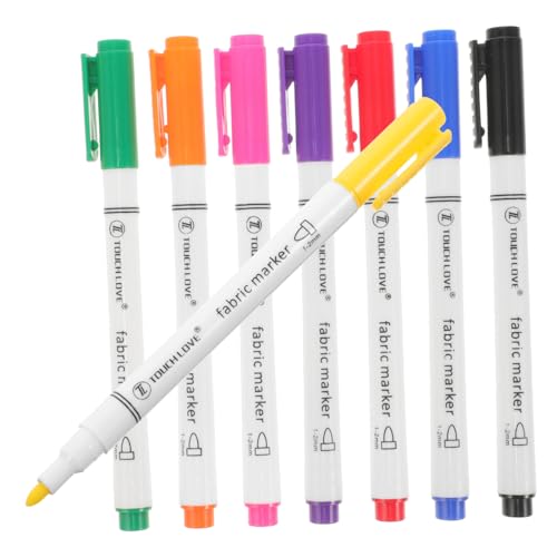 IWOWHERO 8st Graffiti-stift Zum Ausmalen Pastell Abwaschbare Marker Trocken Abwischbare Marker Mit Feiner Spitze Farbmarker Löschbarer Stift Material Zum Nähen Steppmaschine Weiß Plastik von IWOWHERO