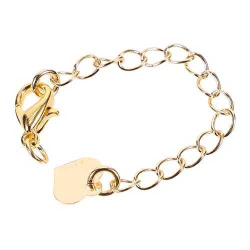 IWOWHERO 9 Stk Kettenverlängerung Verlängerungsketten Fußkettchen Armbänder Aus Sterlingsilber Halsketten Mit Anhänger Modische Armbandketten Gliederkette Selber Machen 14 Karat Gold Golden von IWOWHERO