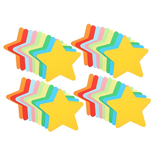 IWOWHERO 90 Blatt Bunte Kleine Papierschnitt Pentagramme Für Kinder Ideal Zum Belohnen Und Dekorieren Dekorative Papiersterne Für Bastelprojekte 9 Farben von IWOWHERO