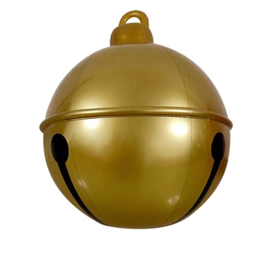 IWOWHERO Ballonglocken dekorativer Kugelschmuck Feiertagsballon riesige Glöckchen Karnevalsballon Weihnachtsballon PVC-Ballon Partyballon luftballons Partyzubehör Party-Layout-Ballon Golden von IWOWHERO