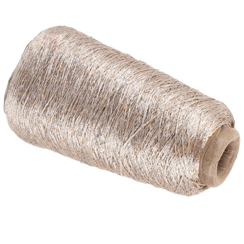 IWOWHERO Glitzer Baumwollgarn 250g Goldfarben Häkelgarn Set Für Basteln Stricken Glänzendes Garnknäuel Ideal Für DIY Projekte Und Handarbeiten von IWOWHERO