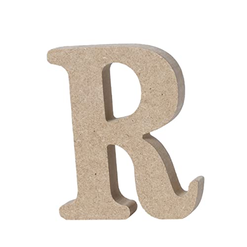 IWOWHERO Holz Alphabet Buchstaben Plakette „R Für Kreative Wanddekoration Ideal Für Zuhause Büro Hochzeiten Und Partys Rustikaler Look Perfekt Für Individuelle Deko Elemente von IWOWHERO