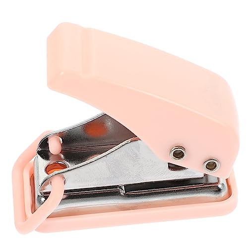 IWOWHERO Locher Bürobedarf Schöner Hefter Entzückender Hefter Handgemachter Hefter Bürohefter Exquisiter Hefter Klasse Briefpapier Mini-hefter-briefpapier Mini-essentials Rosa Plastik von IWOWHERO