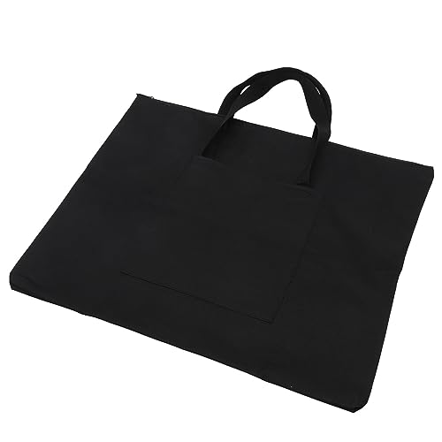 IWOWHERO Maltasche künstlertasche Malerei Tasche Tragetasche für Kunstbedarf Skizzenblock Tasche Malwerkzeugtasche Zeichentasche künstlerische Werkzeugtasche Kunstbedarfstasche Plane Black von IWOWHERO