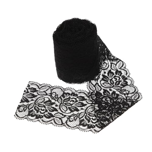 IWOWHERO Spitzen zubehör weiße Schnürsenkel trimmt Tuch gewelltes Band Spitzenkante hochzeitsdekoration wedding decoration geschenkeband Zierband nähen dickes Spitzenband Nylongarn Black IWOWHERO Spitzen zubehör weiße Schnürsenkel trimmt Tuch gewelltes Band Spitzenkante hochzeitsdekoration wedding decoration geschenkeband Zierband nähen dickes Spitzenband Nylongarn Black von IWOWHERO