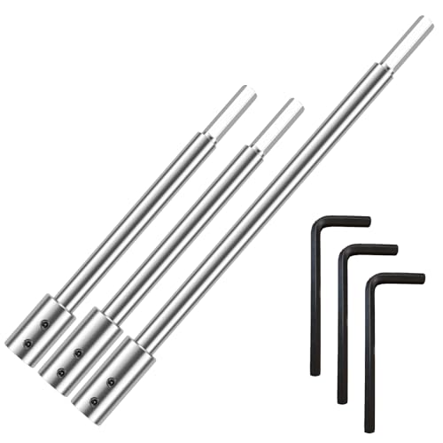 1pcs(254mm)/3pcs(169mm&178mm&254mm) Extra Lange Bohrerverlängerung für Forstnerbohrer passend für 3/8 Zoll oder 2/5 Zoll Bohrer für Extra Tiefe Lochfräsen und Ausbrüche (3pcs(169mm&178mm&254mm)) von IXTIX