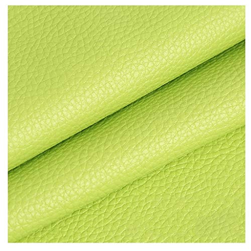 Möbelstoff Premium Bezugsstoff Zum PU Kunstleder 140 X100 cm ， Kunstleder Stoff Polster Handwerk DIY Nähen Sofa Handtasche Auto Futter Autositz(Color : Khaki)(Green,1.4X4m) von IYARNOVA