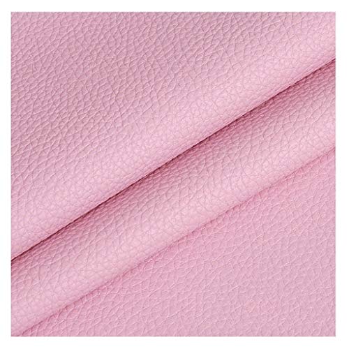 Möbelstoff Premium Bezugsstoff Zum PU Kunstleder 140 X100 cm ， Kunstleder Stoff Polster Handwerk DIY Nähen Sofa Handtasche Auto Futter Autositz(Color : Khaki)(Pink,1.4X4m) von IYARNOVA