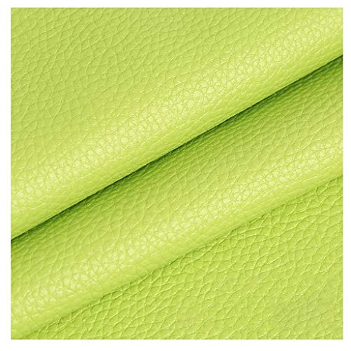 Möbelstoff Premium Bezugsstoff Zum PU Stoff Leder 140 X 100 cm, Kunstleder Kunstleder Material Polster Handwerk DIY Nähen Sofa Handtasche Autositz Dekorationen (Color : Khaki)(Green,1.4X3m) von IYARNOVA