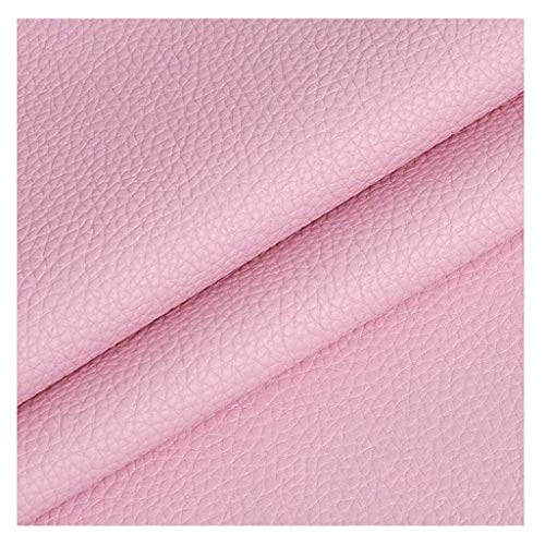 Möbelstoff Premium Bezugsstoff Zum PU Stoff Leder 140 X 100 cm, Kunstleder Kunstleder Material Polster Handwerk DIY Nähen Sofa Handtasche Autositz Dekorationen (Color : Khaki)(Pink,1.4X10m) von IYARNOVA