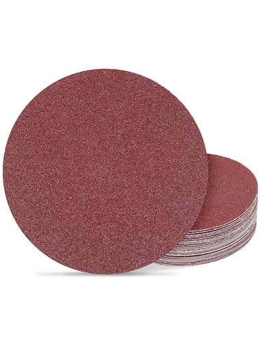 125mm Exzenter Schleifpapier 60 Körnung, 125mm Schleifscheiben für Exzenterschleifer, 5 inch Klett Schleifblätter für Holzwerkstoffe Spanplatte Metall (30 Stück) von Icastny