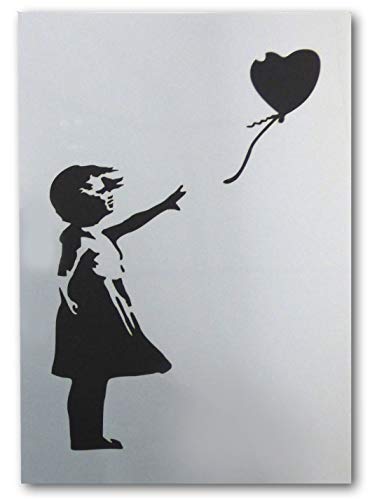 Banksy Schablone "Ballonmädchen", A3-Blattgröße (Design misst 26 x 37 cm), Heimdekoration, Kunst, Malerei-Schablone von Ideal Stencils