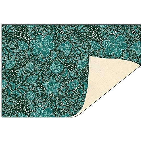 Ideen mit Herz Dekorpapiere im Duo-Design | 1 Seite mit Dekor - 1 Seite unifarben | 10 x 15 cm | Faltpapier, Bastelpapier, Dekopapier | 110 g/qm | 50 Stück (Ornamente/creme) von Ideen mit Herz