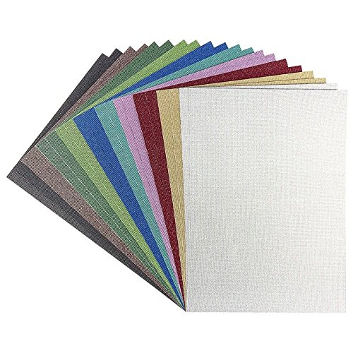 Ideen mit Herz Effekt-Karton Glitzer-Leinen, DIN A3, 10 Farben, 20 Stück | Bastelpapier, Glitzerpapier | Grußkarten, Scrapbooking, DIY, Karten, Basteln von Ideen mit Herz