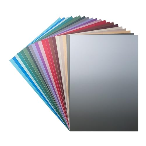 Ideen mit Herz Effekt-Karton | Metallic-matt | DIN A4 | selbstklebend | 200 g/m² | 20 Farben | 20 Bogen von Ideen mit Herz