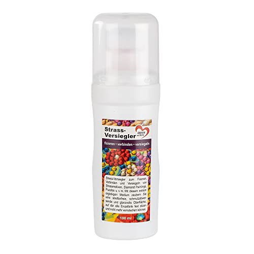 Ideen mit Herz Diamond-Painting Premium-Versiegler | glänzende Bilder versiegeln | fixieren | versiegeln | praktische Schwamm-Tube | Schutz-Schicht für Diamanten und Puzzle (Strass 100ml) von Ideen mit Herz