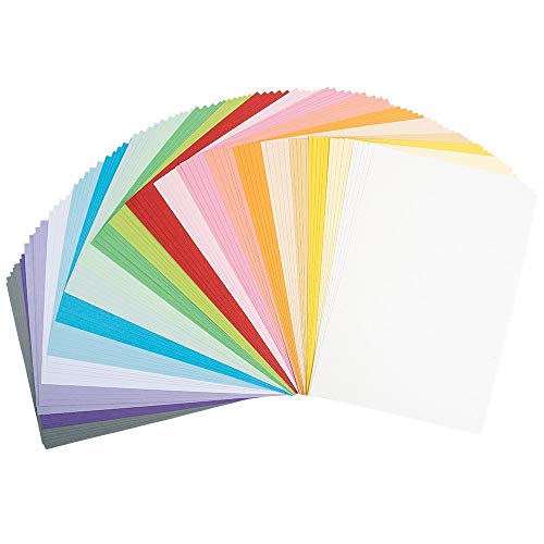 Ideen mit Herz Tonkarton groß | DIN A4 | stabile Qualität | 220g/m² | 20 Farben | 100 Bogen | Bastelpapier, Bastelkarton, Tonpapier, Fotokarton, buntes Papier (Pastell Farben) von Ideen mit Herz