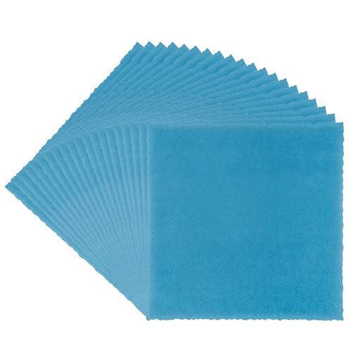 Ideen mit Herz Transparentpapier Aufleger | mit Büttenrand | 14 cm x 14 cm | 130 g/m² | 20 Blatt (blau) von Ideen mit Herz