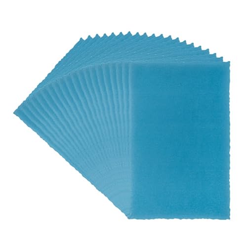 Ideen mit Herz Transparentpapier Aufleger | mit Büttenrand | 9 cm x 14 cm | 130 g/m² | 20 Blatt (blau) von Ideen mit Herz