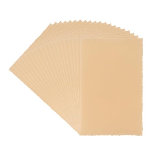 Ideen mit Herz Transparentpapier Aufleger | mit Büttenrand | 9 cm x 14 cm | 130 g/m² | 20 Blatt (gold) von Ideen mit Herz