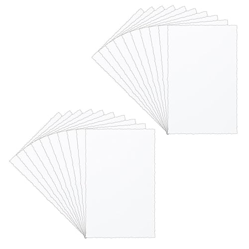 Ideen mit Herz Transparentpapier Aufleger | mit Büttenrand | 9 cm x 14 cm | 130 g/m² | weiß | 20 Bogen von Ideen mit Herz