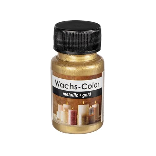 Ideen mit Herz Wachs-Color | metallic | ideal zum Anmalen von Kerzen | 50 ml (gold) von Ideen mit Herz