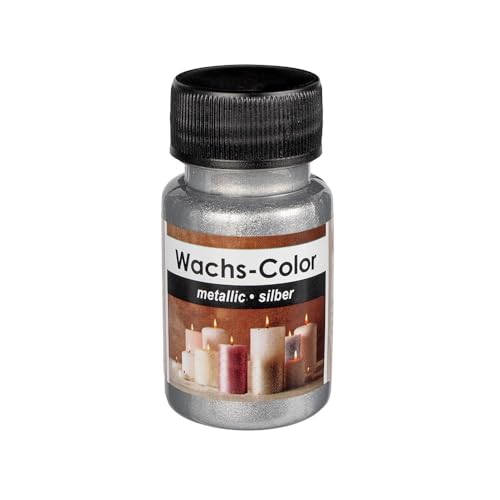 Ideen mit Herz Wachs-Color | metallic | ideal zum Anmalen von Kerzen | 50 ml (silber) von Ideen mit Herz