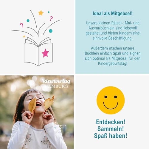 10x "Ostern" Mitmachbücher für Kinder von 5-8 Jahren – "Das kleine Buch vom Osterhasen" - Bastelbücher als Osternestüberraschung / Geschenkidee für Mädchen und Jungen – für Kita und Grundschule von Ideenverlag HAMBURG