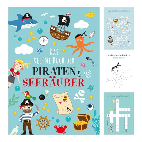 10x "Piraten" Bastelbücher für Kinder – Mitmachbücher als Mitgebsel Kindergeburtstag – Geschenkidee für Mädchen und Jungen – Geburtstagsmitbringsel – Kindergeburtstag Geschenk Bastelbuch von Ideenverlag HAMBURG