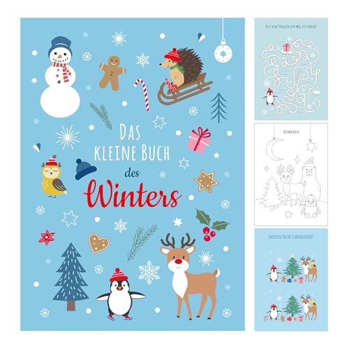 10x "Winter" Mitmachbücher für Kinder – Bastelbücher als Mitgebsel Kindergeburtstag – Geschenkidee für Mädchen und Jungen – Geburtstagsmitbringsel – Kindergeburtstag Geschenk Bastelbuch von Ideenverlag HAMBURG