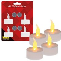 4 Idena LED-Teelichter weiß von Idena