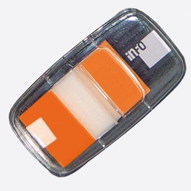 Haftstreifen 25x43mm 50Bl. orange von Idena