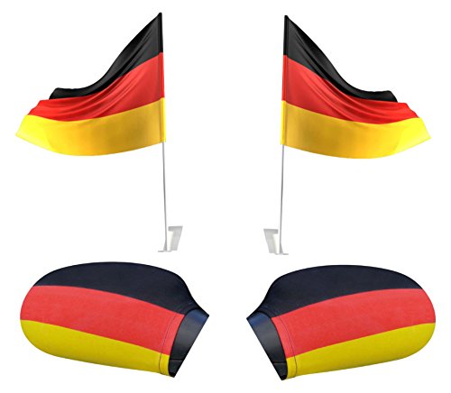 Idena 10118749 Deutschland Auto Fan Set, One Size von Idena