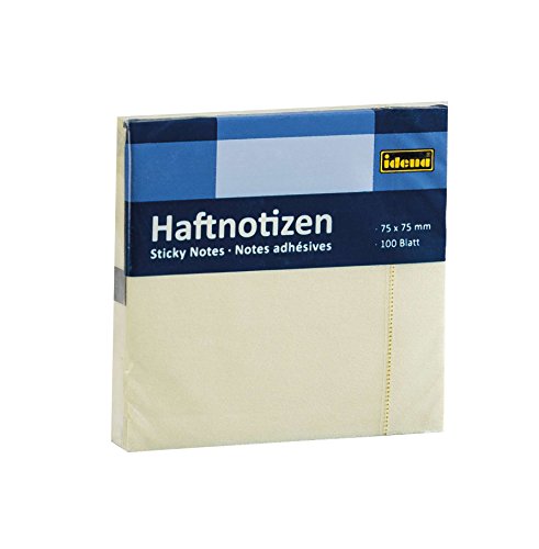 Idena 10199 - Haftnotiz FSC-Mix, Gelb 100 Blatt, 75 x 75 mm von Idena