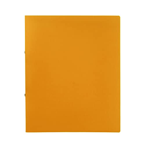 Idena 10436 - Ringbuch im Format DIN A4, 2-Ring-Mechanik mit 16 mm Durchmesser, 20 mm Rückenbreite, orange, 1 Stück von Idena