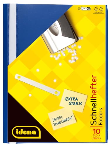 Idena Schnellhefter A4 PP blau extra stark von Idena