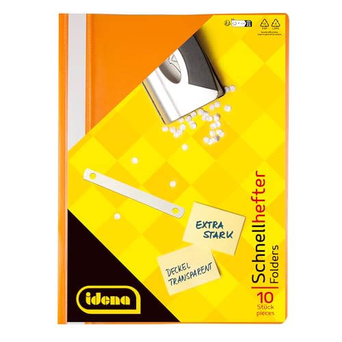 Idena Schnellhefter A4 PP orange extra stark von Idena