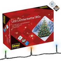 Idena 80er bunte LED Lichterkette grün 16,0 m von Idena