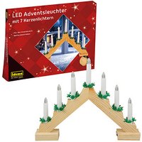 Idena Adventsleuchter LED Dekoleuchte braun von Idena