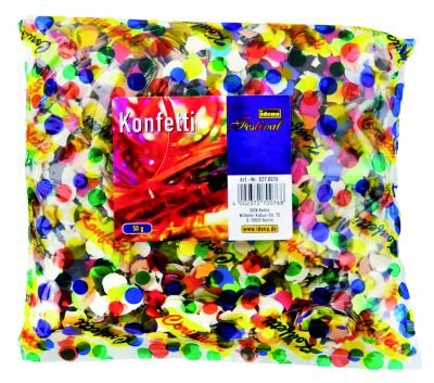 Idena Buntes Konfetti - 10x50g Beutel Fasching,Karneval & Co. (10) von Idena