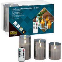 Idena LED-Kerzen grau von Idena