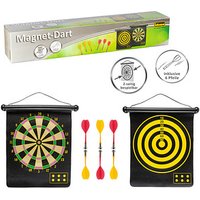 Idena Magnet-Dartscheibe mit Darts schwarz von Idena